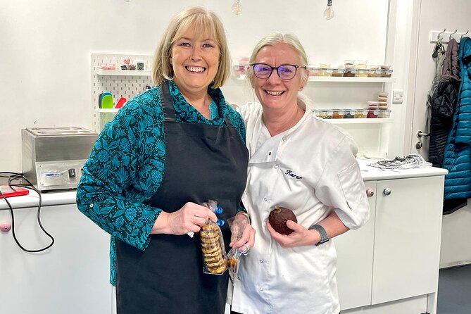 3 Hour Chocolate Making Experience in The Mayford business centre - Decorating the finished chocolates