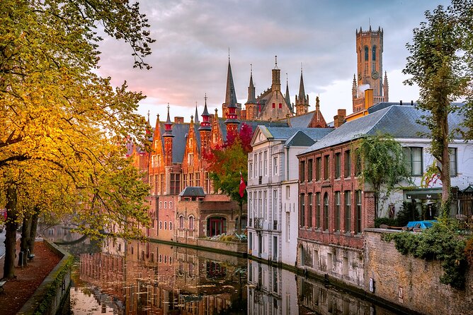 Across Bruges History Equals Fun with chocolate and waffle sample - Starting at the Belfry with a quick sense of Bruges