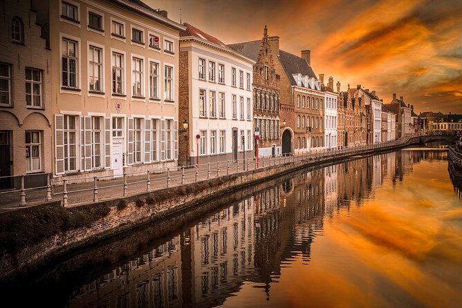 Across Bruges History Equals Fun with chocolate and waffle sample - Boniface Bridge and the Church of Our Lady