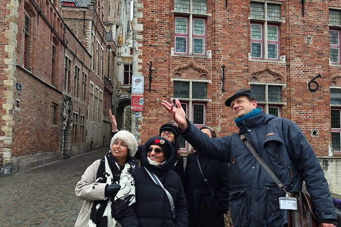 Across Bruges History Equals Fun with chocolate and waffle sample - Fish Market, leather workers, and a picture-perfect pause