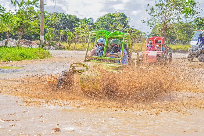ATV OR BUGGY Ride Into the jungle with cave coffee & chocolate - Entering the crystal-clear cave and underground river
