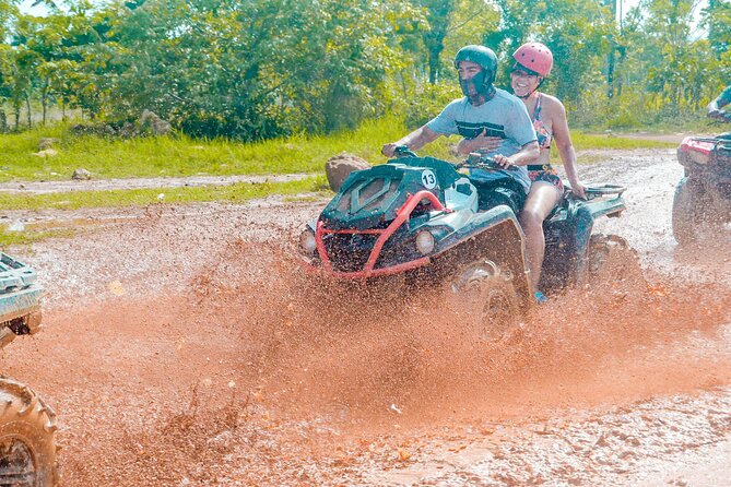 ATV through the cenote jungle, chocolate tasting AND coffee - Swimming in the Clear Cenote-Style Cave