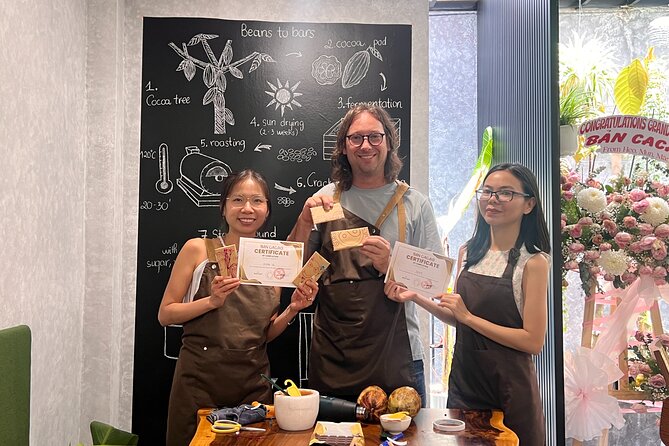 Bean to bar Chocolate Workshop in Ho Chi Minh City - Mixing, Measuring, and Molding the Chocolate
