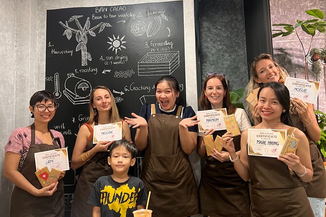 Bean to bar Chocolate Workshop in Ho Chi Minh City - Husking Your Own Beans