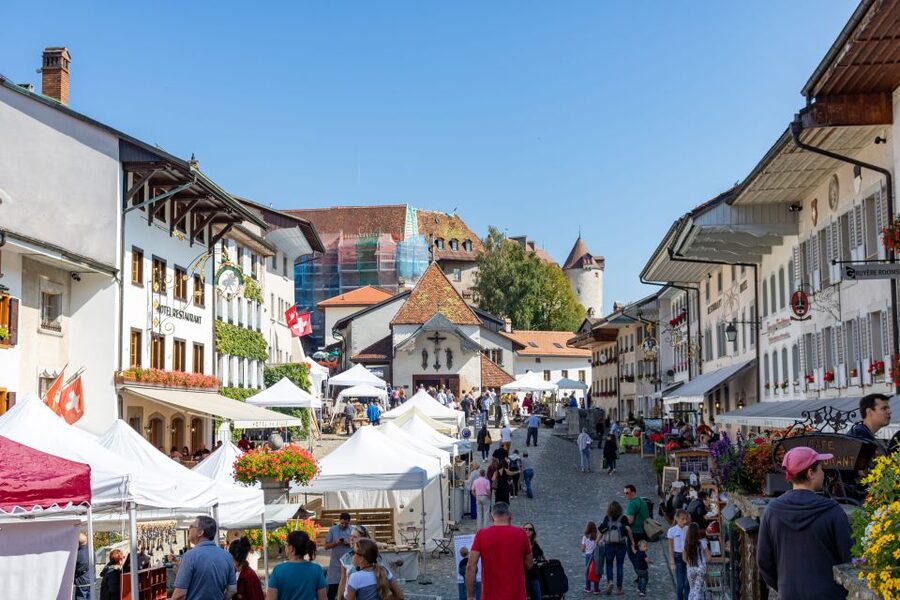 Bern: Gruyères Cheese and Cailler Chocolate Tasting Tour - Gruyères Old Town, where the day slows down