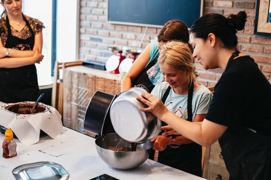 Bruges: Belgian Praline and Mendiants Chocolate Workshop - Building a Belgian praline from shell to filling