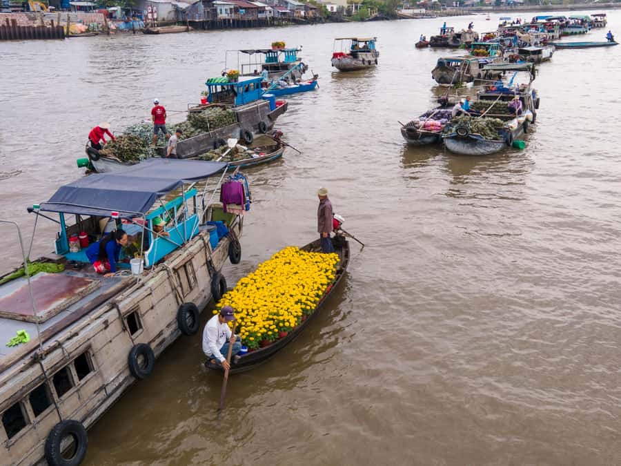 Can Tho: A Real Mekong Tour, Floating Market, Cacao & Life's - Cai Rang floating market with breakfast