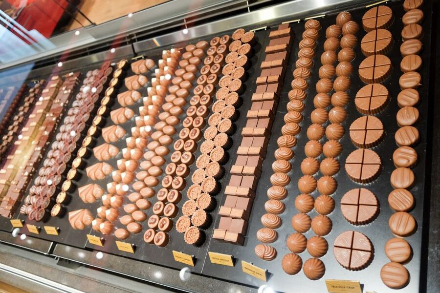 From Montreux: Gruyères City Cheese and Chocolate Day Tour - Maison Cailler in Brock, the sweet finish