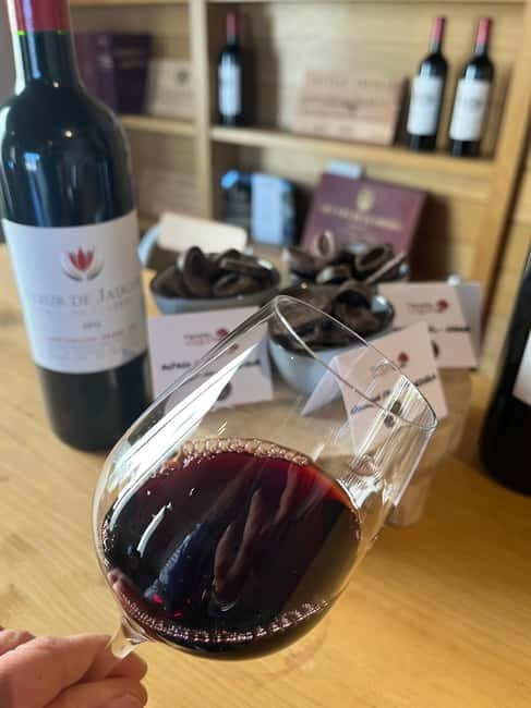 Libourne: Winery Tour with Wine and Chocolate Tasting - Inside the vat room and barrel cellar