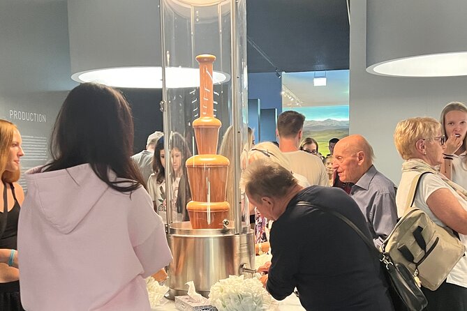 Lindt Home of Chocolate Museum Entry Ticket with Pickup - The nine-meter fountain sets the tone