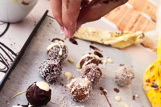 Malta Chocolate Factory Gin and Truffle Making Experience - Making 12 truffles from ganache