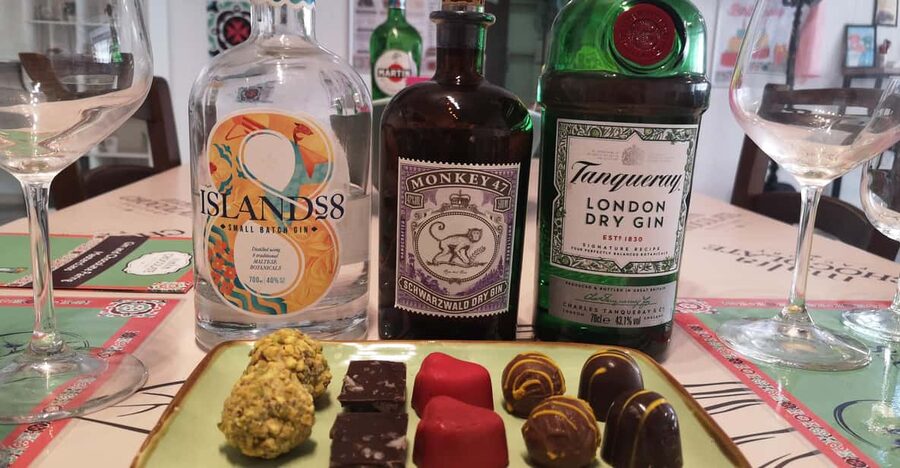 Malta: Gin and Chocolate Pairing Workshop - What happens near Bugibba Square
