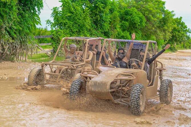 Punta Cana Buggy with Chocolate, Coffee & Cave Swim - Driving muddy trails through coffee and cocoa country