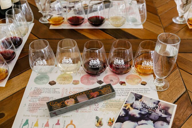 Tulloch Wines - Wine Tasting paired with Local Handmade Chocolates - Is the $25.10 price good value?