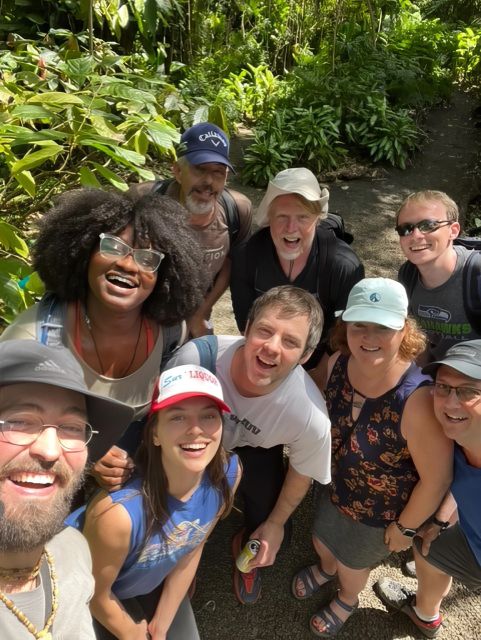 Waterfall, Chocolate Tour, Rainforest, Royal Historical - Entering an old Hawaiian garden