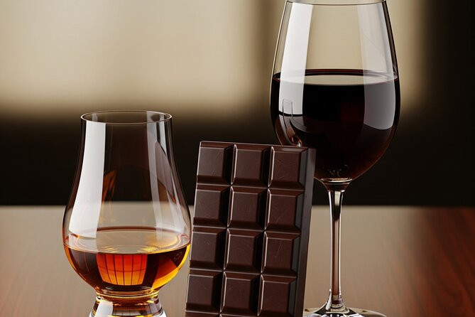 Whiskey or Wine Pairing with Chocolate Experience - What the 40-minute session is likely to feel like